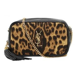 Saint Laurent leopard mini Lou crossbody